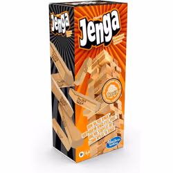 Hasbro Gaming Jenga Classic, Children's game that promotes reaction speed from 6 years