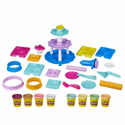 Kitchen Creations Bakery Creations Play Food Set with 8 Non-Toxic Colours, 57g Cans, Multicolor, One Size, (E2387EU5)