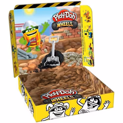 Play Doh Wheels Construction Site Putty 4 Pack With Extra-Large Cans