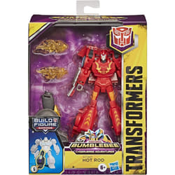 Transformers Cyberverse Bumblebee Adventures Deluxe Class Hot Rod Action Figure Toy  with Build-A-Figure Piece  for Ages 6 and Up  5-inch