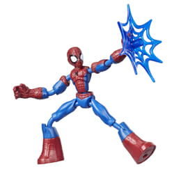 Marvel Spider-Man Bend and Flex Spider-Man Action Figure, 6-Inch Flexible Figure, Includes Web Accessory, Ages 4 And Up