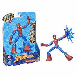 Marvel Spider-Man Bend and Flex Spider-Man Action Figure, 6-Inch Flexible Figure, Includes Web Accessory, Ages 4 And Up