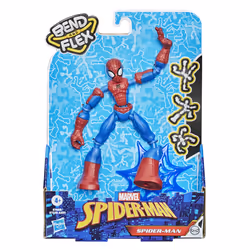 Marvel Spider-Man Bend and Flex Spider-Man Action Figure, 6-Inch Flexible Figure, Includes Web Accessory, Ages 4 And Up
