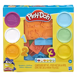 Hasbro Play-Doh Fundamentals - 10 Numbers plus Multiple Shape Stamper
