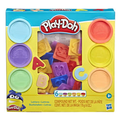 Play-Doh Fundamentals Letters with 26 Letter Stamper Tools and 6 Color
