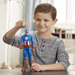 Marvel Avengers Titan Hero Captain America Blast Gear 30cm with Launcher, 2 Accessories and Projectile - Additional view 6