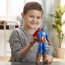 Marvel Avengers Titan Hero Captain America Blast Gear 30cm with Launcher, 2 Accessories and Projectile - Additional view 7