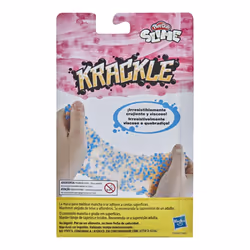 Play-Doh Krackle Slime Pink & Light Orange 2 Pack of Slime Compound with Beads for Kids 3 Years & Up