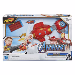 Nerf Marvel Avengers Iron Man Power Moves Repulsor Blast Gauntlet Dart-Launching Toy
