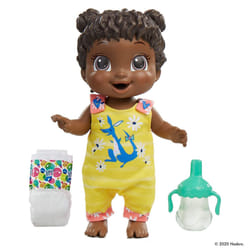 Baby Gotta Bounce Doll, Kangaroo Outfit, Bounces with 25+ SFX and Giggles, Drinks and Wets, Black Hair Toy for Children Aged 3 and Up