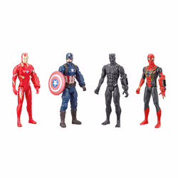 Marvel Avengers: Endgame Iron Man Captain America Black Panther Iron Spider, 4 yr(s), Marvel Avengers, Assorted colours, Plas ...