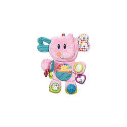 Fold 'n Go Elephant Stuffed Animal Tummy Time Toy for Babies 3 Months and Up, Pink Amazon Exclusive