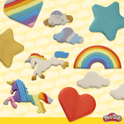 Play-Doh Unicorn Theme 13-Pack of Non-Toxic Modeling Compound Including Sparkle and Metallic Colors Plus 6 Tools Amazon Exclusive