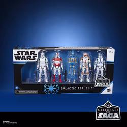 STAR WARS Celebrate The Saga Toys Galactic Republic Figure Set  3.75-Inch-Scale Collectible Action Figure 5-Pack for Kids Ages 4 and Up