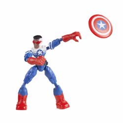 Marvel Avengers Bend And Flex Action Figure, 6-Inch Flexible Captain America Super Hero Figure Toy, Ages 4 And Up, 4 yr(s), B ...