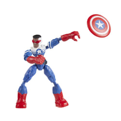 Marvel Avengers Bend And Flex Action Figure, 6-Inch Flexible Captain America Super Hero Figure Toy, Ages 4 And Up