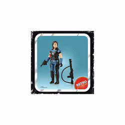 Retro Collection Cara Dune Toy 3.75-Inch-Scale The Mandalorian Action Figure with Accessories, Toys for Kids Ages 4 and Up