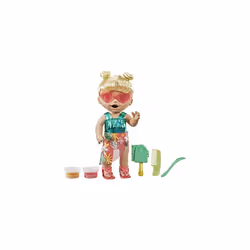 Baby Alive Sunshine Snacks Doll, Eats and Poops, Summer-Themed Waterplay Baby Doll, Ice Pop Mold, Toy for Kids Ages 3 and Up, ...
