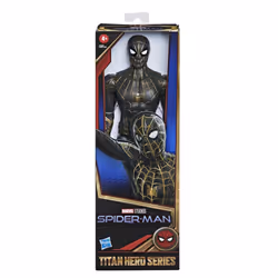 Marvel Spider-Man Titan Hero Series 12-Inch Black and Gold Suit Spider-Man Action Figure Toy