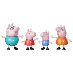 Peppa Pig Peppa's Adventures Peppa's Family Figure 4-Pack Toy, 4 Family Figures in Iconic Outfits, Ages 3 and up