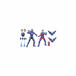 Hasbro Marvel Legends Series 15-cm Scale Action Figure Toy Captain Marvel and Rescue Armor 2-Pack, Infinity Saga character, P ...