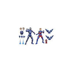 Hasbro Marvel Legends Series 15-cm Scale Action Figure Toy Captain Marvel and Rescue Armor 2-Pack, Infinity Saga character, Premium Design, 2 Figures