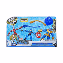 MARVEL AVENGERS BEND AND FLEX CAP AND IM VS THANOS