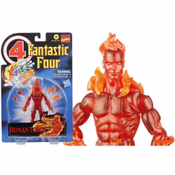 Hasbro Marvel Legends Vintage Johnny Storm Action Figure