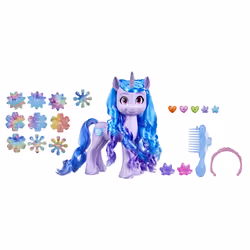 My Little Pony Unicorn Charms Izzy Moonbow, 5 yr(s), Blue, Purple