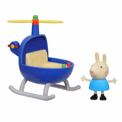 Peppa Pig Peppa's Adventures Little Helicopter Toy Includes 3-inch Rebecca Rabbit Figure, Inspired by The TV Show, for Presch ...