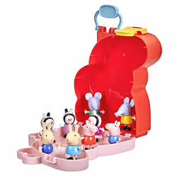 Peppa Pig Peppa's Adventures Carry-Along Brothers & Sisters Preschool Toy, 9 Figures in Carry Case Including Zebra Sisters, Ages 3 and Up