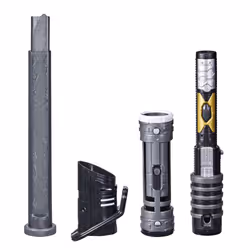 Star Wars Lightsaber Forge Darksaber Electronic Extendable Black Lightsaber Toy, Customizable Roleplay Toy