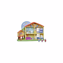 Peppa Pig F2188 Peppa\'s Speelhuis, Van Opstaan tot naar Bed Gaan speelmomenten voor peuters met gesproken zinnetjes, Licht e ...