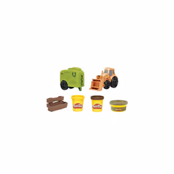 Wheels Tractor Farm Truck Toy for Kids 3 Years and Up with 3 Cans of Non-Toxic Modeling Compound, Multicolor, (F1012)