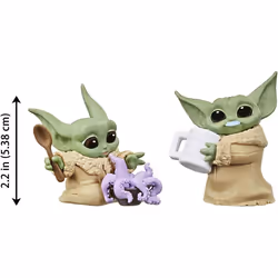 Star Wars The Bounty Collection Series 3 The Child Figures 2.25-Inch-Scale Tentacle Soup Surprise, Blue Milk Mustache Posed Toys, 4 and Up