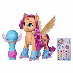 My Little Pony: A New Generation Movie Sing 'N Skate Sunny Starscout - Interactive 9-Inch Remote Control Toy with 50 Reaction ...