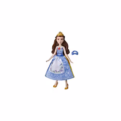 Disney Princess Spin and Switch Belle, Quick Change Fashion Doll, Toy for Girls 3 Years and Up