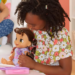 Baby Alive Lulu Achoo Doll  12-Inch Interactive Doctor Play Toy with Lights  Sounds  Movements and Tools  Kids 3 and Up  Brown Hair