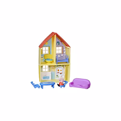 Peppa's Adventures Peppa's Family House Playset Preschool Toy, includes Figure and 6 Accessories Multicolor F2167