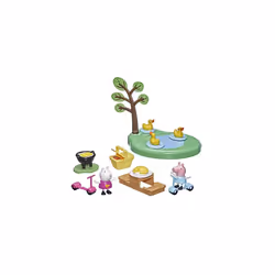 Peppa's Adventures Peppa's Picnic Playset, Preschool Toy With 2 Figures and 8 Accessories, for Ages 3 and Up, Multicolor, (F2 ...