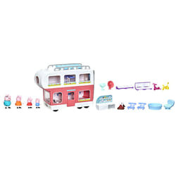 Peppa Pig PeppaAs Adventures PeppaAs Family Motorhome Preschool Toy, Vehicle to RV Playset, Plays Sounds and Music, Ages 3 and up