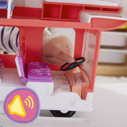 Peppa Pig PeppaAs Adventures PeppaAs Family Motorhome Preschool Toy, Vehicle to RV Playset, Plays Sounds and Music, Ages 3 and up
