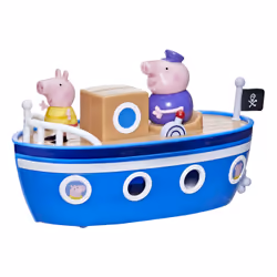 Peppa Pig Grandpa Pig’s Cabin Boat, Ship, Peppa Pig, 3 yr(s), Plastic, Blue, Brown, White