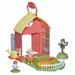 Peppa's Garden Shed Playset Pre-school Toy; Includes 1 Figure, 5 Accessories, Carry Handle; Ages 3 and Up