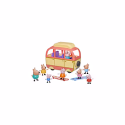 Peppa Visits Australia Campervan Vehicle Preschool Toy; Includes 8 Figures, 4 Accessories, for Ages 3 and Up