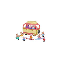 Peppa Visits Australia Campervan Vehicle Preschool Toy; Includes 8 Figures, 4 Accessories, for Ages 3 and Up