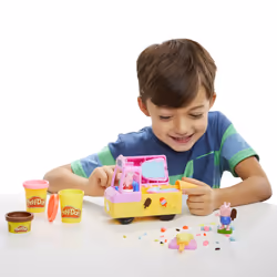 Play-Doh Peppa's Ice Cream Playset with Ice Cream Truck, Peppa and George Figures - Additional view 4