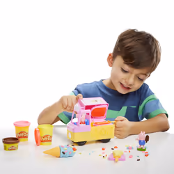 Play-Doh Peppa's Ice Cream Playset with Ice Cream Truck, Peppa and George Figures - Additional view 5