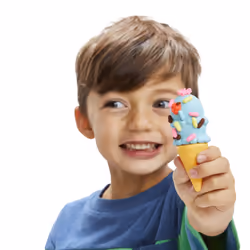 Play-Doh Peppa's Ice Cream Playset with Ice Cream Truck, Peppa and George Figures - Additional view 6