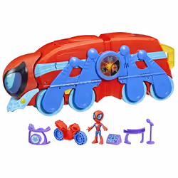 Marvel Spider Crawl-R, Train, Spidey and His Amazing Friends, 3 yr(s), AAA, Plastic, Blue, Red